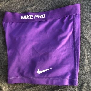 Purple Nike Dri-Fit Short Spandex